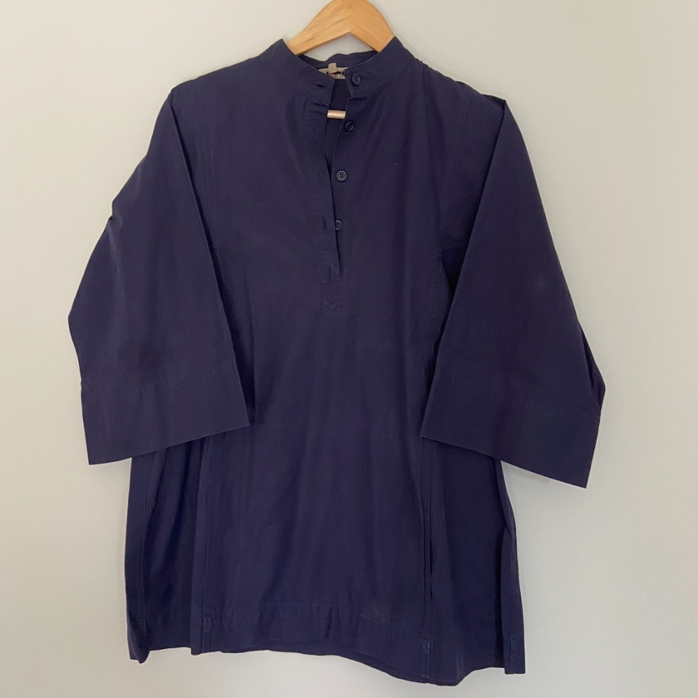 Vintage Saint Laurent Blue Blouse
